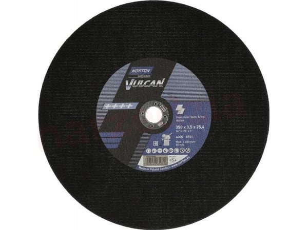 Norton Clipper skärskiva A30S-350x3.5x25.40-T41 NOR-Vulcan Fix 80