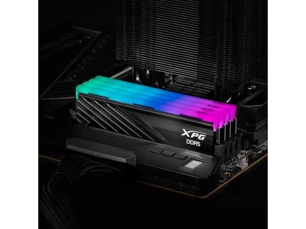 XPG LANCER BLADE RGB - DDR5 - sett - 32 GB: 2 x 16 GB - DIMM 288-pin - 3000 MT/s / PC5-48000 - CL48 - 1.1 - 1.4 V - ikke-bufret - on-die ECC - svart