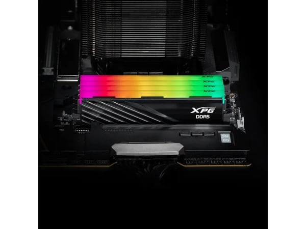 XPG LANCER BLADE RGB - DDR5 - sett - 32 GB: 2 x 16 GB - DIMM 288-pin - 3000 MT/s / PC5-48000 - CL48 - 1.1 - 1.4 V - ikke-bufret - on-die ECC - svart
