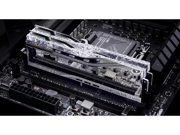G.Skill Trident Z5 Royal - DDR5 - sett - 48 GB: 2 x 24 GB - DIMM 288-pin - 8200 MT/s / PC5-65600 - CL40 - 1.35 V - ikke-bufret - ikke-ECC - sølv