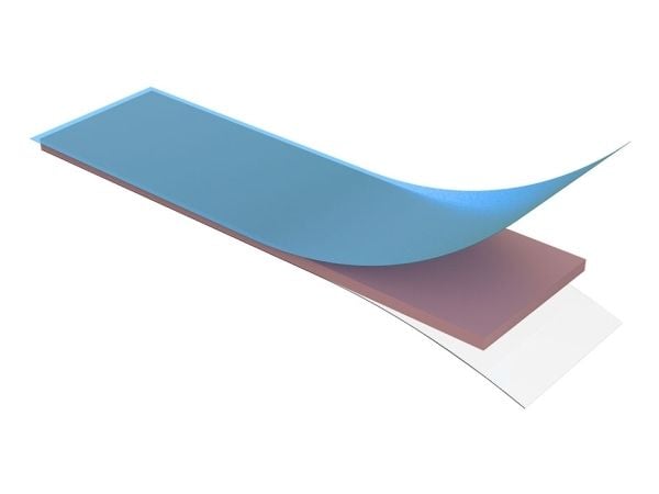 Akasa AK-TT600-KT03, Termisk pute, 6 W/m·K, 2,95 g/cm³, Silikon, Lyserosa, -40 - 160 °C