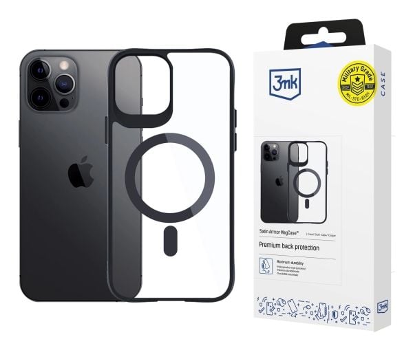 3MK 3mk suojakotelo Satin Armor MagCase varten iPhone 12 Pro Max