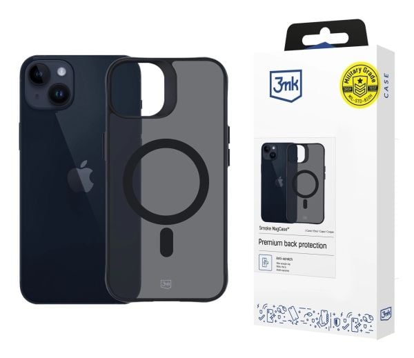 3MK 3mk suojakotelo Smoke MagCase iPhone 14 Plus -puhelimelle