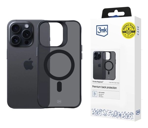 3MK Smoke MagCase, Etui, Apple, iPhone 14 Pro Max, 17 cm (6.69"), Grå