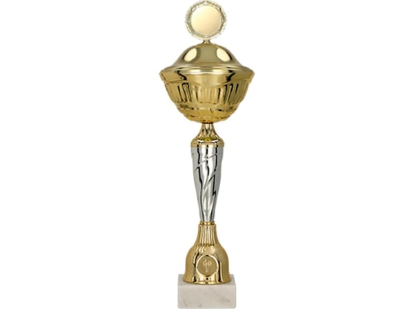 Victoria Sport pokal i metall med lokk