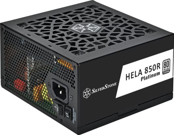 SilverStone HELA 850R 80 PLUS Platinum nätaggregat, ATX 3.1, PCIe 5.1 - 850 Watt