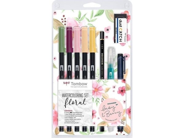 Tombow Marker ABT Dual Brush Akvarelsæt Floral