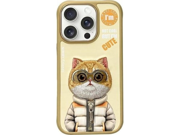 Nimmy mobildeksel til Apple iPhone 16 Pro Max 6.9" i hake Cool&Cute 2.0 Cat