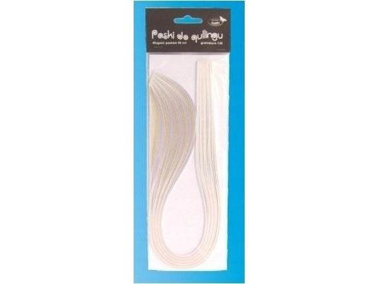 CreativeHobby quillingstrimler 10 mm 100 stk hvit-perlemor