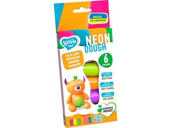 Neon-modelleringssats 6 färger