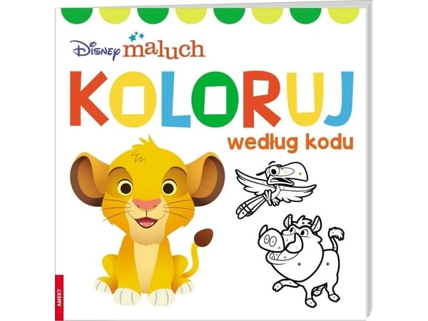 Ameet Disney pikkulasten kirja Colour by code COLO-9202