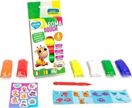 Aromaplastilina 6 farger