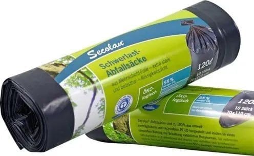 Secolan husholdningsavfallsekker 120L, 10 stk (211004)