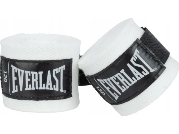 EVERLAST Boksebandasje/teip-bandasje hvit pustende 305 cm