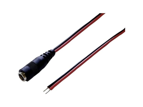 TRU COMPONENTS Pienjänniteliitäntäkaapeli Pienjännitepistoke - avoin pää 5,50 mm 2,10 mm 30 cm 1 kpl 1 kpl