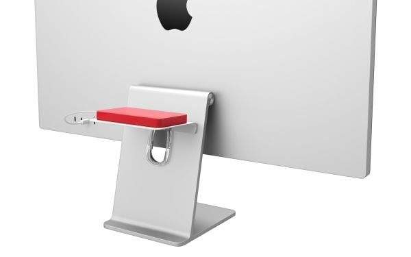 Twelve South BackPack 5 - alumiinihylly yhteensopiva 24" M1 iMacin ja Apple Studio Display -näytön kanssa (valkoinen)