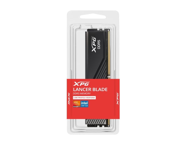XPG LANCER BLADE - DDR5 - sett - 32 GB: 2 x 16 GB - DIMM 288-pin - 6400 MT/s / PC5-25600 - CL32 - 1.1 - 1.4 V - ikke-bufret - on-die ECC - svart