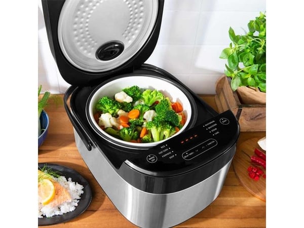 Gastroback Design Multicook Pro, 5 l, 790 W, Svart, Rustfritt stål, 12 timer, Knapper, 0,95 m