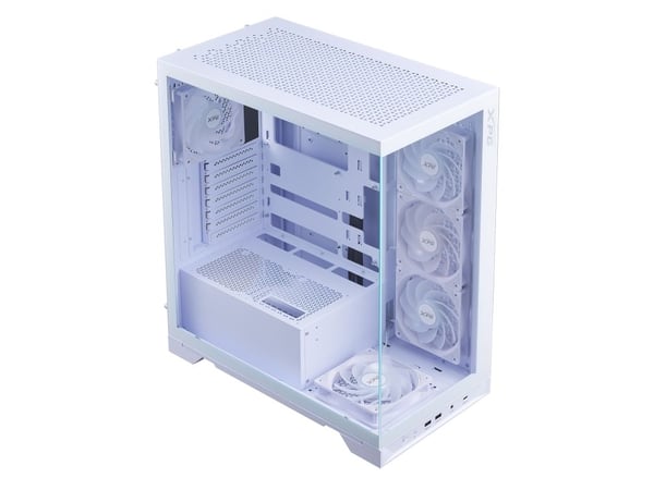 ADATA XPG-fodral INVADER X BTF Mid-Tower, bez zdroje, 5x 120 mm fläkt, Bílá