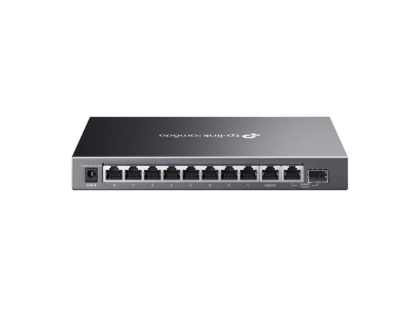 TP-Link Omada ES210GMP, Håndtert, Gigabit Ethernet (10/100/1000), Strøm over Ethernet (PoE), Kan monteres på vegg