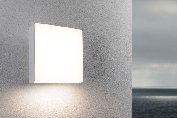 Paulmann Azalena, Utendørs veggbelysning, Hvit, Aluminium, Plast, IP44, Fasade, I
