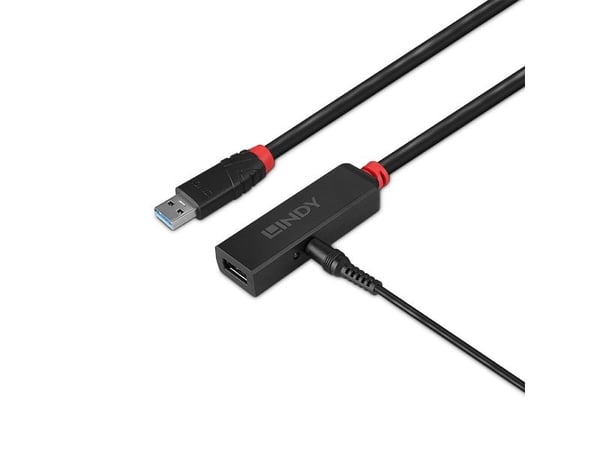 Lindy 43400, USB 3.2 Gen 1 (3.1 Gen 1) Type-C, USB 3.2 Gen 1 (3.1 Gen 1) Type-C, 5000 Mbit/s, Svart, Akrylonitril-butadien-styren (ABS), Rund kabel