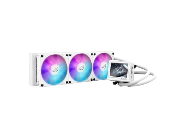 ASUS ROG RYUJIN III - White Edition - væskeklølt system CPU-vannblokk - Radiatorstørrelse: 360 mm - (for: AM4, AM5, LGA1851, LGA1700, LGA1200, LGA1...