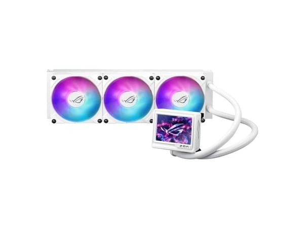 ASUS ROG RYUJIN III - White Edition - væskeklølt system CPU-vannblokk - Radiatorstørrelse: 360 mm - (for: AM4, AM5, LGA1851, LGA1700, LGA1200, LGA1...