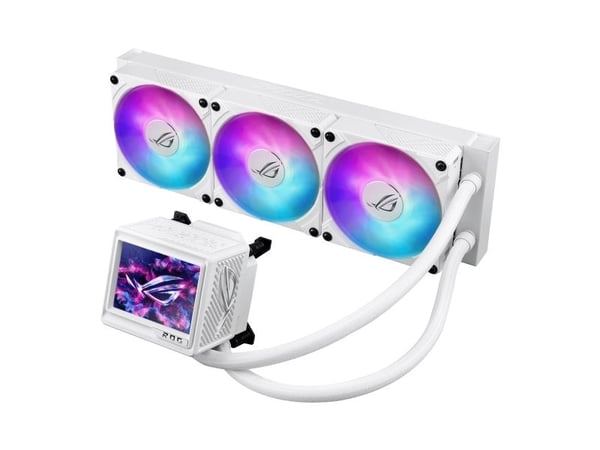 ASUS ROG RYUJIN III - White Edition - væskeklølt system CPU-vannblokk - Radiatorstørrelse: 360 mm - (for: AM4, AM5, LGA1851, LGA1700, LGA1200, LGA1...