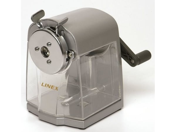 Linex DS3000, Käsikäyttöinen kynäteroitin, Hopea, Metalli, 1,15 cm, 7,8 mm, 1 kpl