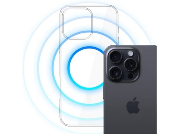 Mobilt bakdeksel 3MK iPhone 16 Pro Max MagCase, gjennomsiktig