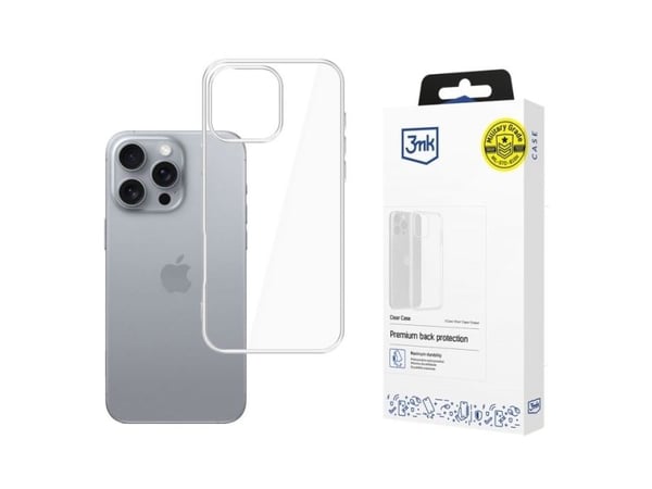 3MK Clear Case, Etui, Apple, Iphone 16 Pro, 16 cm (6.3"), Gjennomsiktig