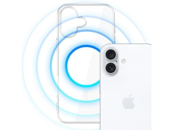 Mobilt bakdeksel 3MK iPhone 16 MagCase, gjennomsiktig