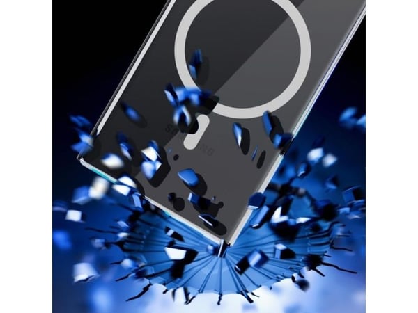 3mk telefondeksel til Samsung Galaxy S23 Ultra med Mag Safe - gjennomsiktig Clear MagCase