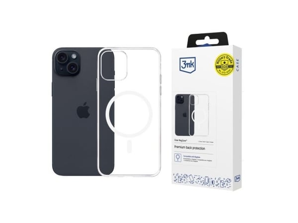 3MK Clear MagCase, Cover, Apple, iPhone 15 Plus, 17 cm (6.7"), Transparent