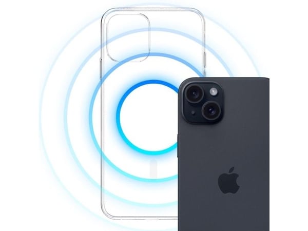 3MK Clear MagCase, Suojus, Apple, iPhone 15, 15,5 cm (6.12"), Läpinäkyvä