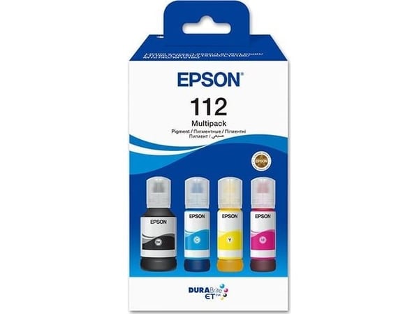 Epson 112 Multipack - 4 pakker - svart, gul, cyan, magenta - original - hengende boks - blekkpåfylling