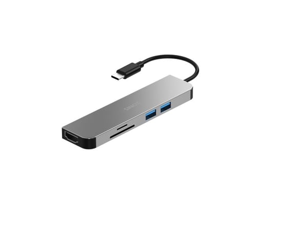 Sinox PRO USB C-hubb i aluminium