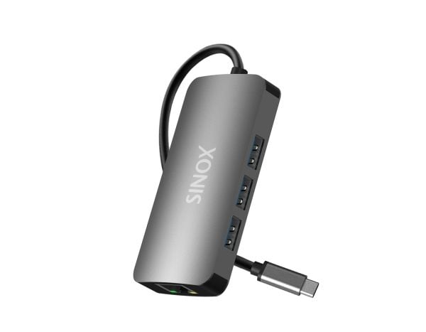 Sinox PRO USB C-hubb i aluminium