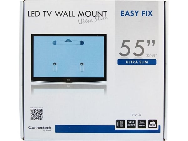 Connectech CTB0107, 25 kg, 200 x 200 mm, 400 x 400 mm, Sort