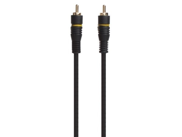 Connectech subwooferkabel 10m svart