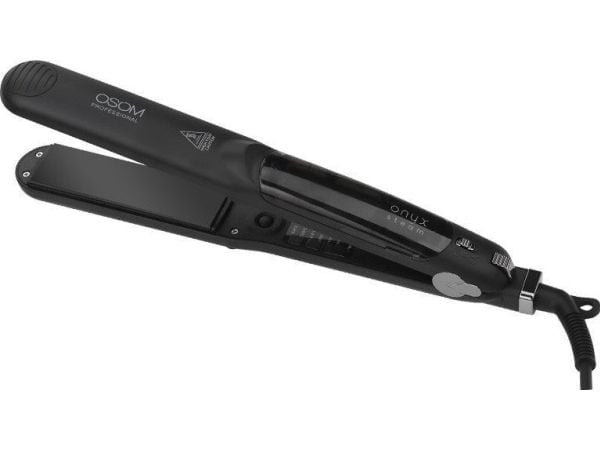 Prostownica Osom Professional rettetang ONYX OSOMP088ST, med dampfunksjon, svart farge