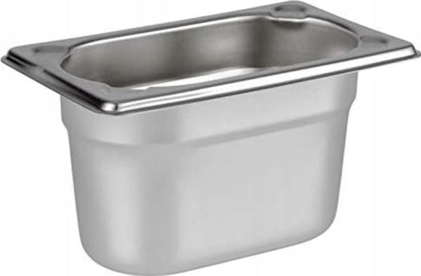 Kantine 1/9 GN 1 ltr 17.5x10.5x10 cm Rustfrit stål,stk