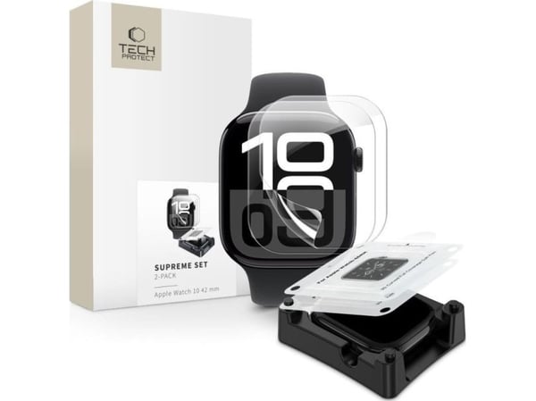 FOLIA hydrogel TECH-PROTECT SUPREME 2-pak Apple Watch 10 (42 mm) klar