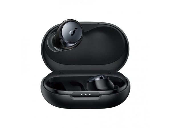 Soundcore Space A40 - True wireless-hodetelefoner med mikrofon - i øret - Bluetooth - aktiv støydemping - svart