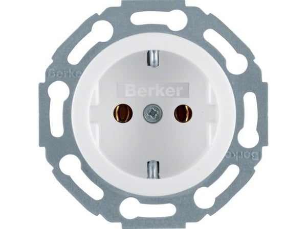 Hager 474520, Tyyppi F, Valkoinen, Duroplast, Muovi, 250 V, 16 A, 50 - 60