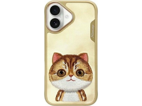 Lexi-NET Nimmy-etu iPhone 16 6,1" khaki Big Eyed Pet 2.0 Cat