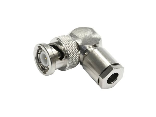 Telegärtner 100023301 100023301 BNC-liitin Pistoke, kulmikas 50 Ω 1 kpl