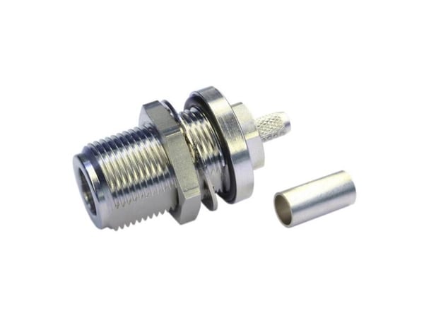 Telegärtner J01021A0203 100024034 N-kontaktanslutning/koppling, rak 50 O, 1 st
