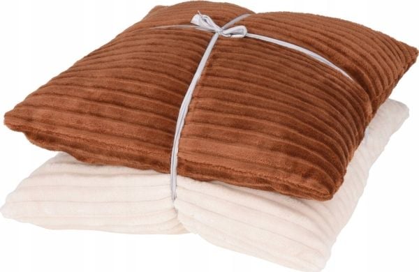 Home Styling Collection dekorative puter til stue i chenille, sett 2 stk, 45 x 45 cm